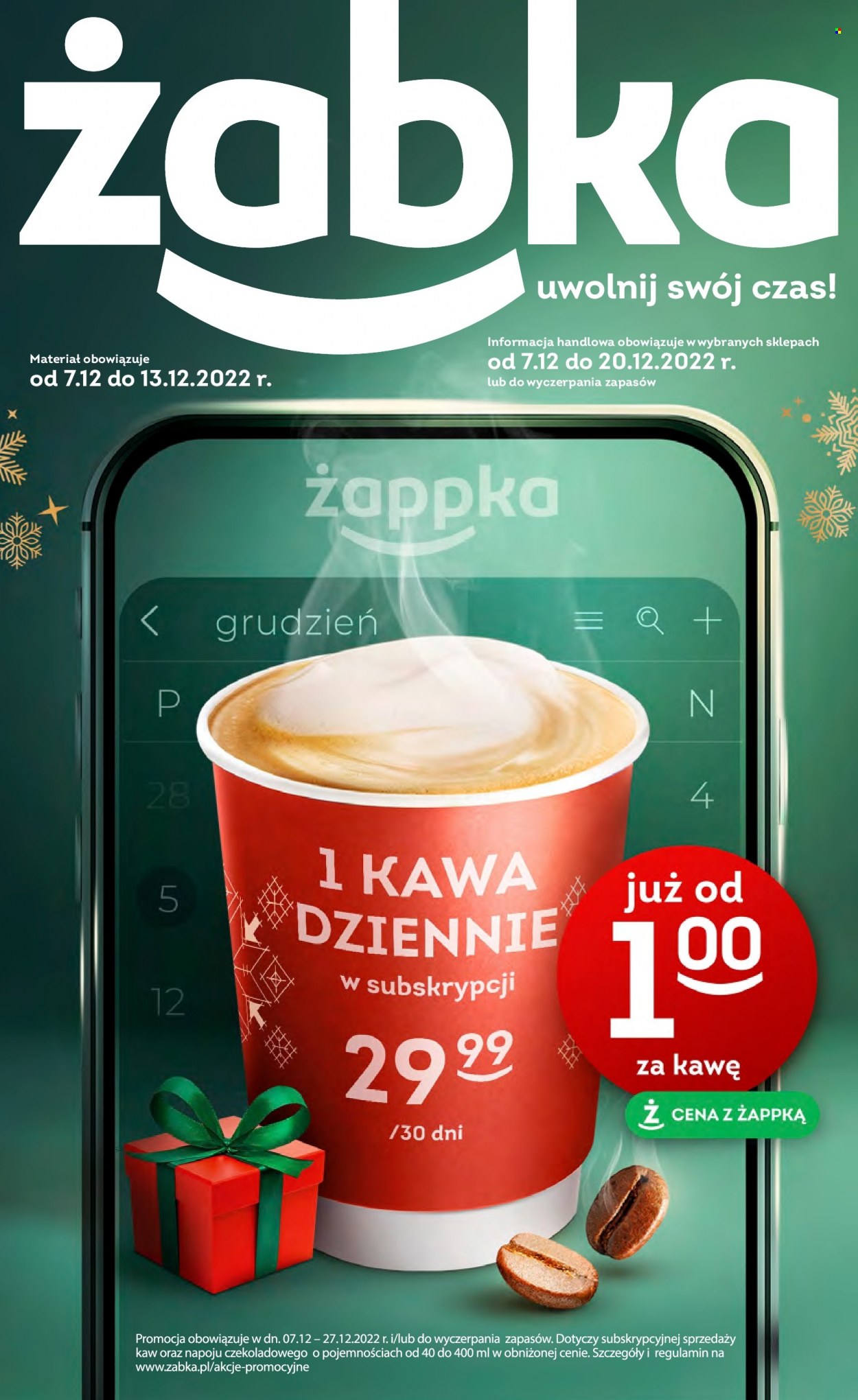 Gazetka Żabka - 7.12.2022 - 20.12.2022. Strona 1