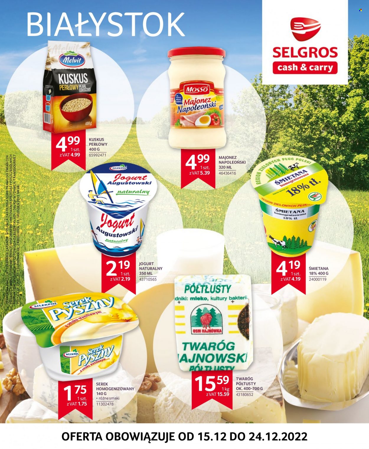 Gazetka Selgros - 15.12.2022 - 24.12.2022. Strona 1