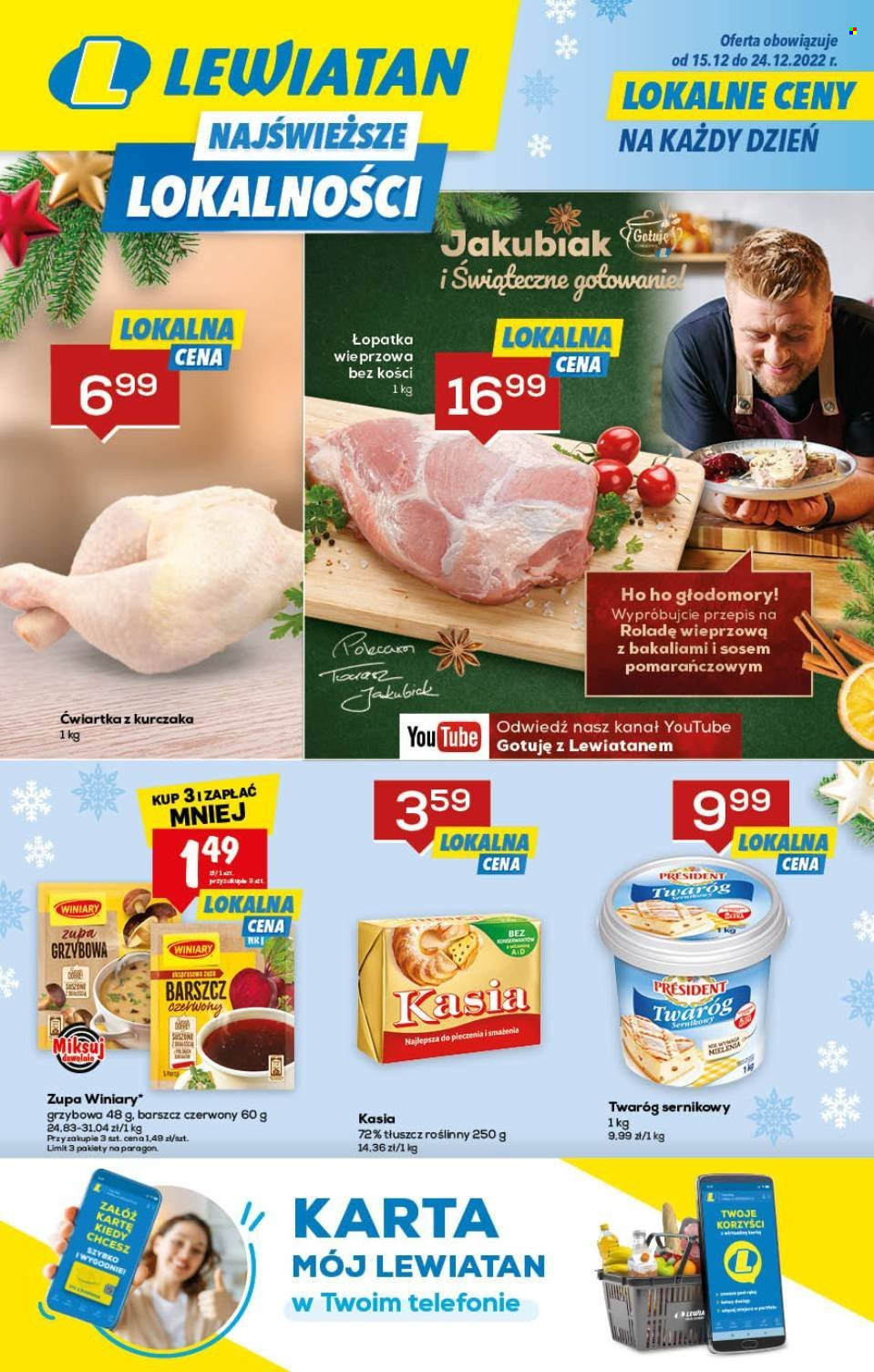 Gazetka Lewiatan - 15.12.2022 - 24.12.2022. Strona 1