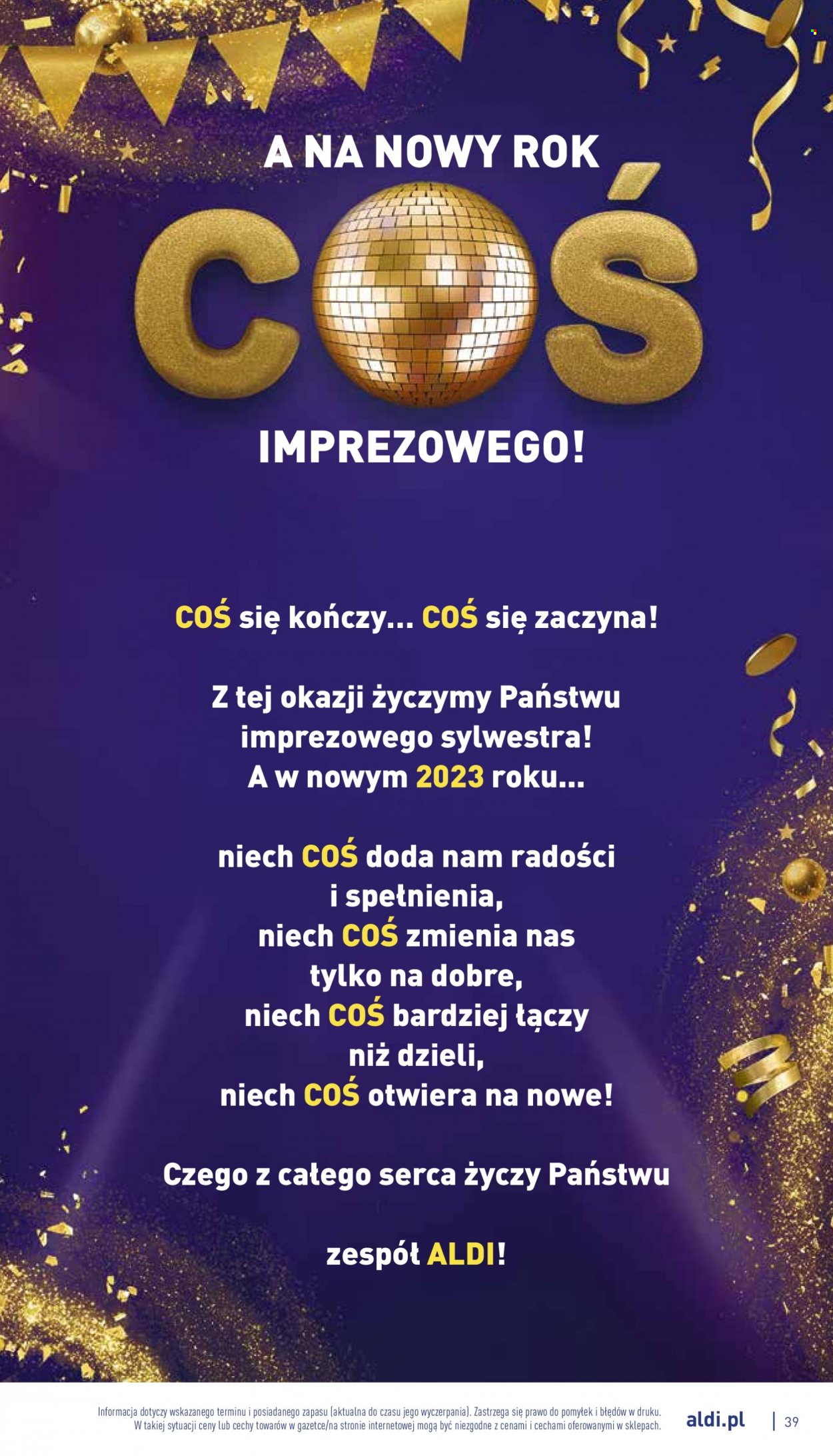 Gazetka ALDI - 27.12.2022 - 31.12.2022. Strona 39