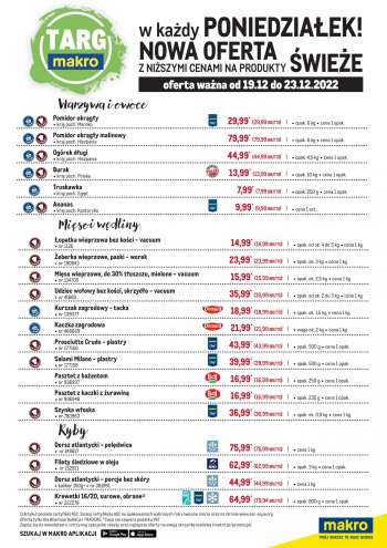 Gazetka Makro - 19.12.2022 - 23.12.2022.