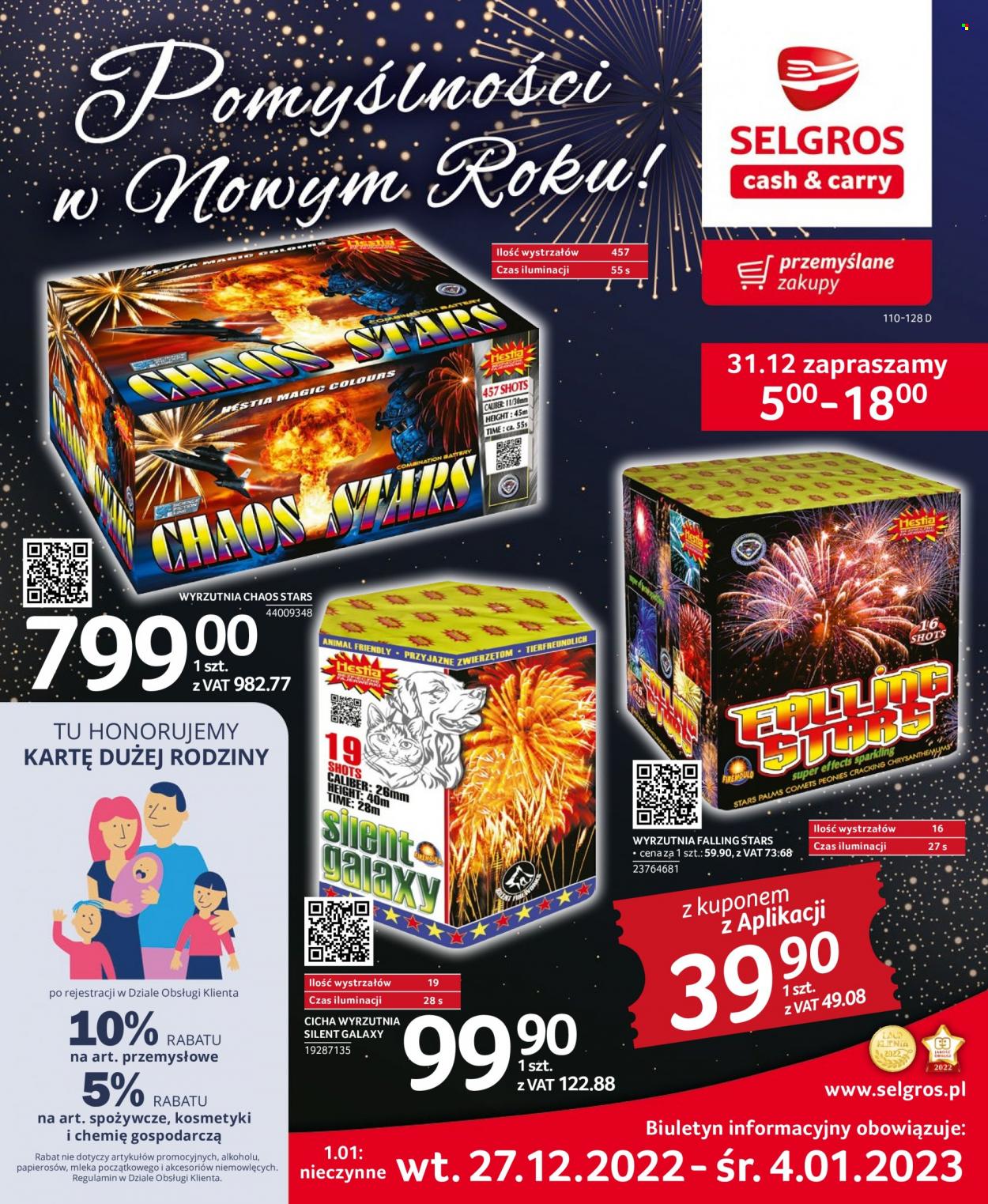 Gazetka Selgros - 27.12.2022 - 4.01.2023. Strona 1