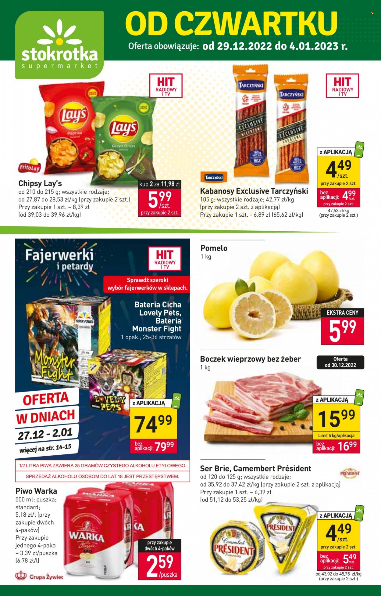 Gazetka Stokrotka Supermarket - 29.12.2022 - 4.01.2023. Strona 1