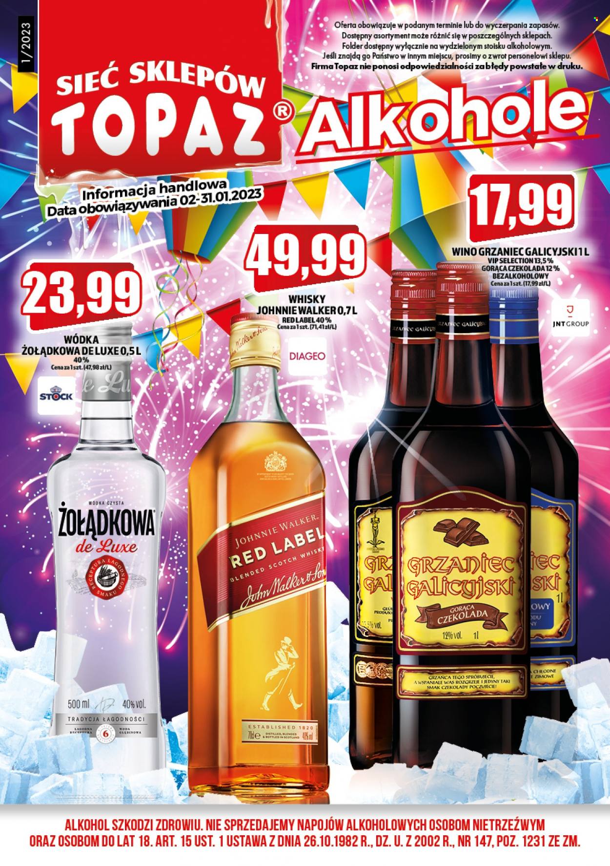 Gazetka Topaz - 2.01.2023 - 31.01.2023. Strona 1