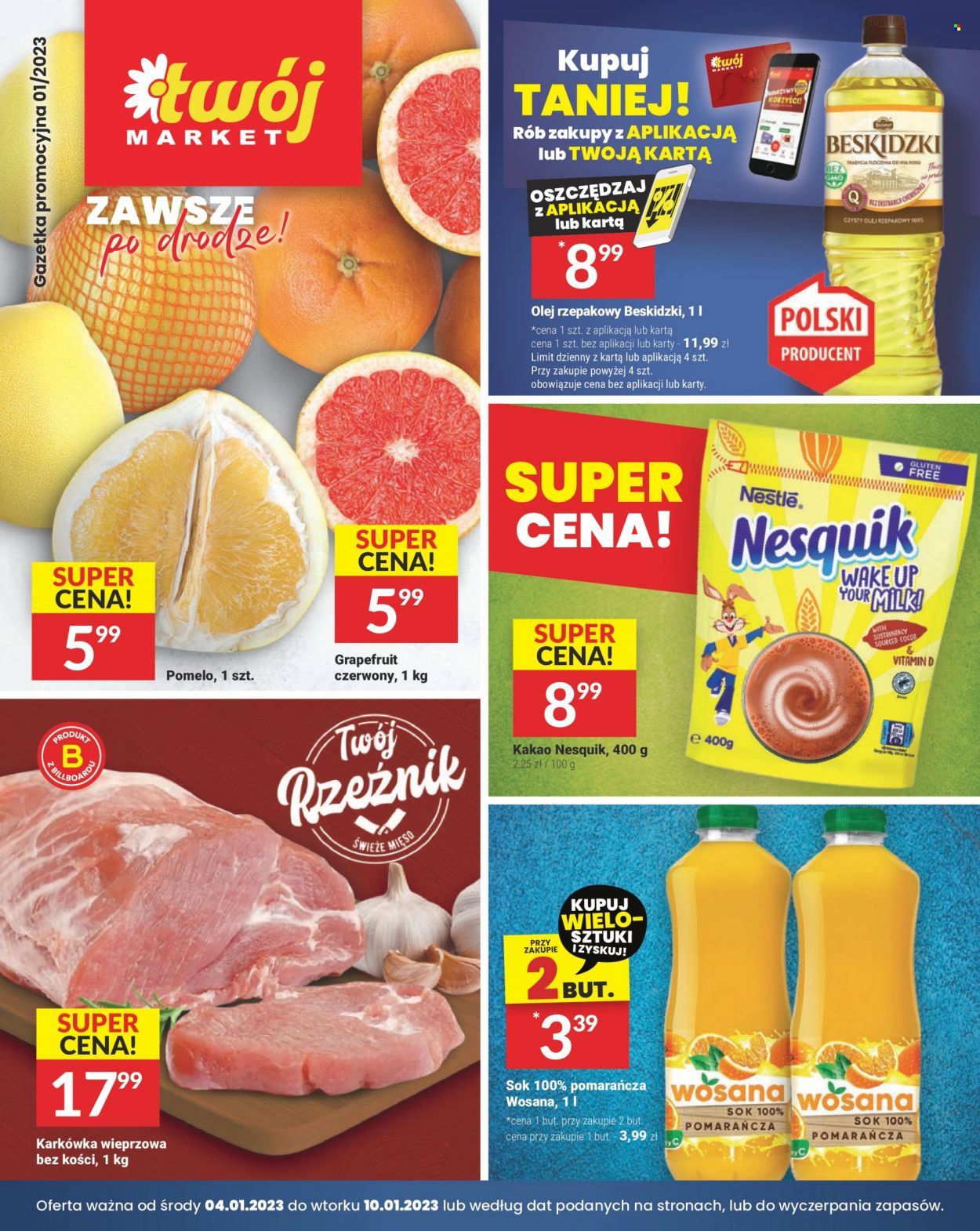 Gazetka Twój Market - 4.01.2023 - 10.01.2023. Strona 1