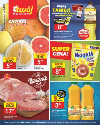 Gazetka Twój Market - 4.01.2023 - 10.01.2023.