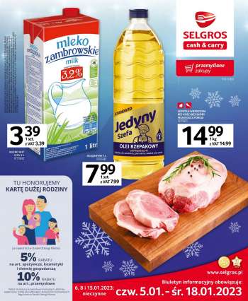 Gazetka Selgros - 5.01.2023 - 18.01.2023.