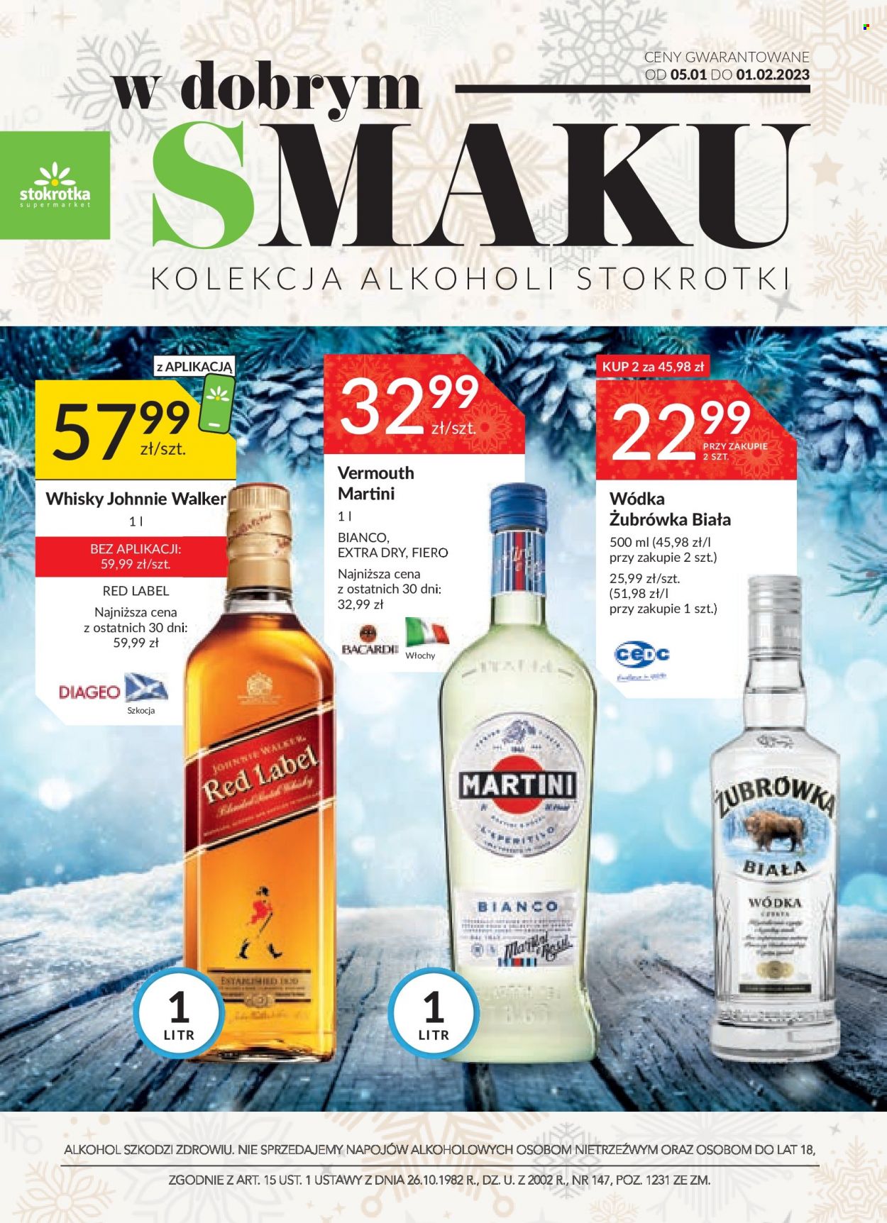 Gazetka Stokrotka Supermarket - 5.01.2023 - 1.02.2023. Strona 1