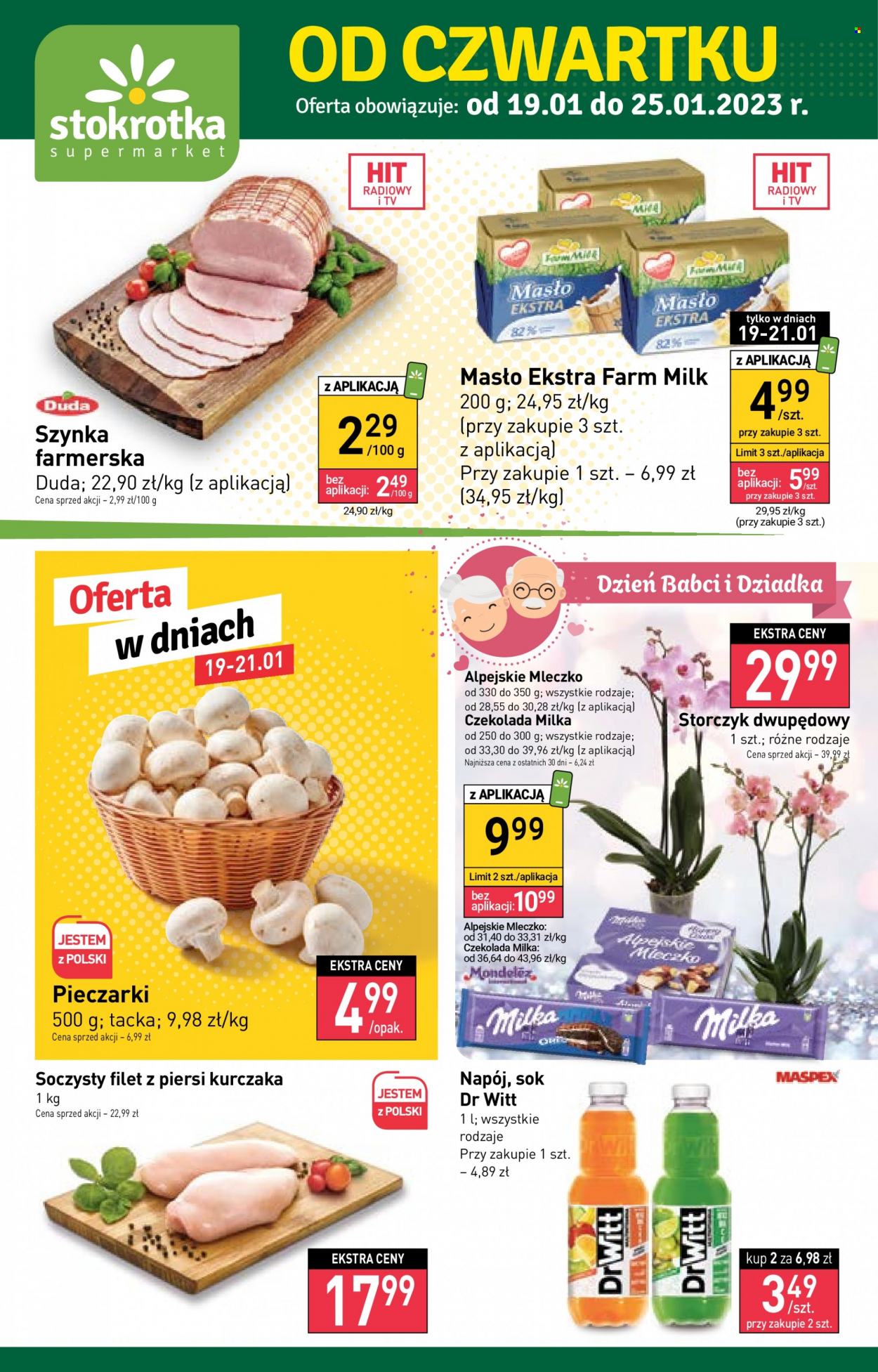 Gazetka Stokrotka Supermarket - 19.01.2023 - 25.01.2023. Strona 1