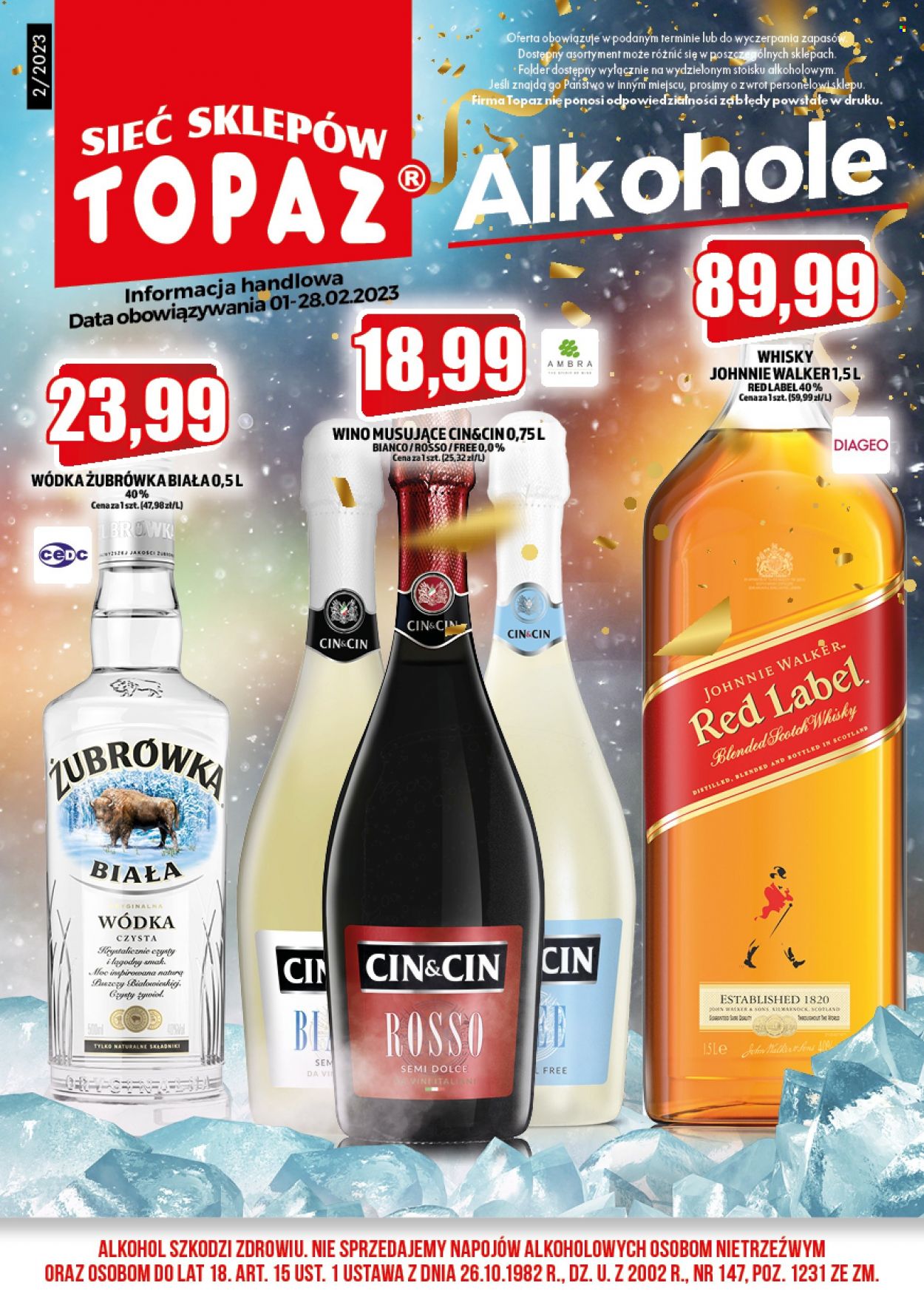 Gazetka Topaz - 1.02.2023 - 28.02.2023. Strona 1