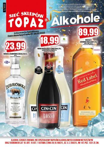 Gazetka Topaz - 1.02.2023 - 28.02.2023.