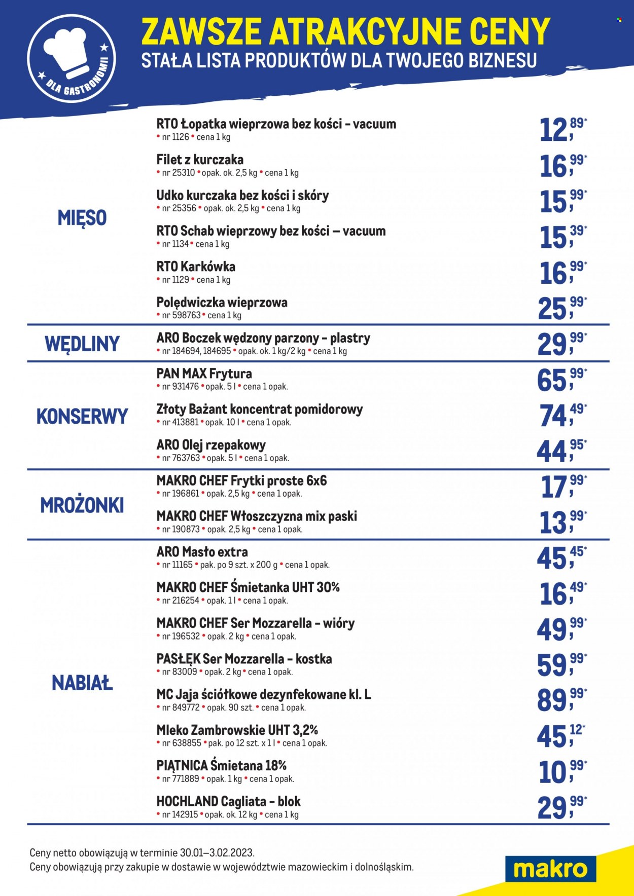 Gazetka Makro - 30.01.2023 - 3.02.2023. Strona 1