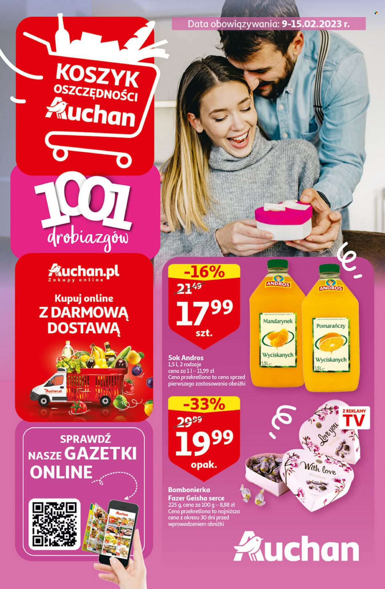 Gazetka Auchan - 9.02.2023 - 15.02.2023. Strona 1