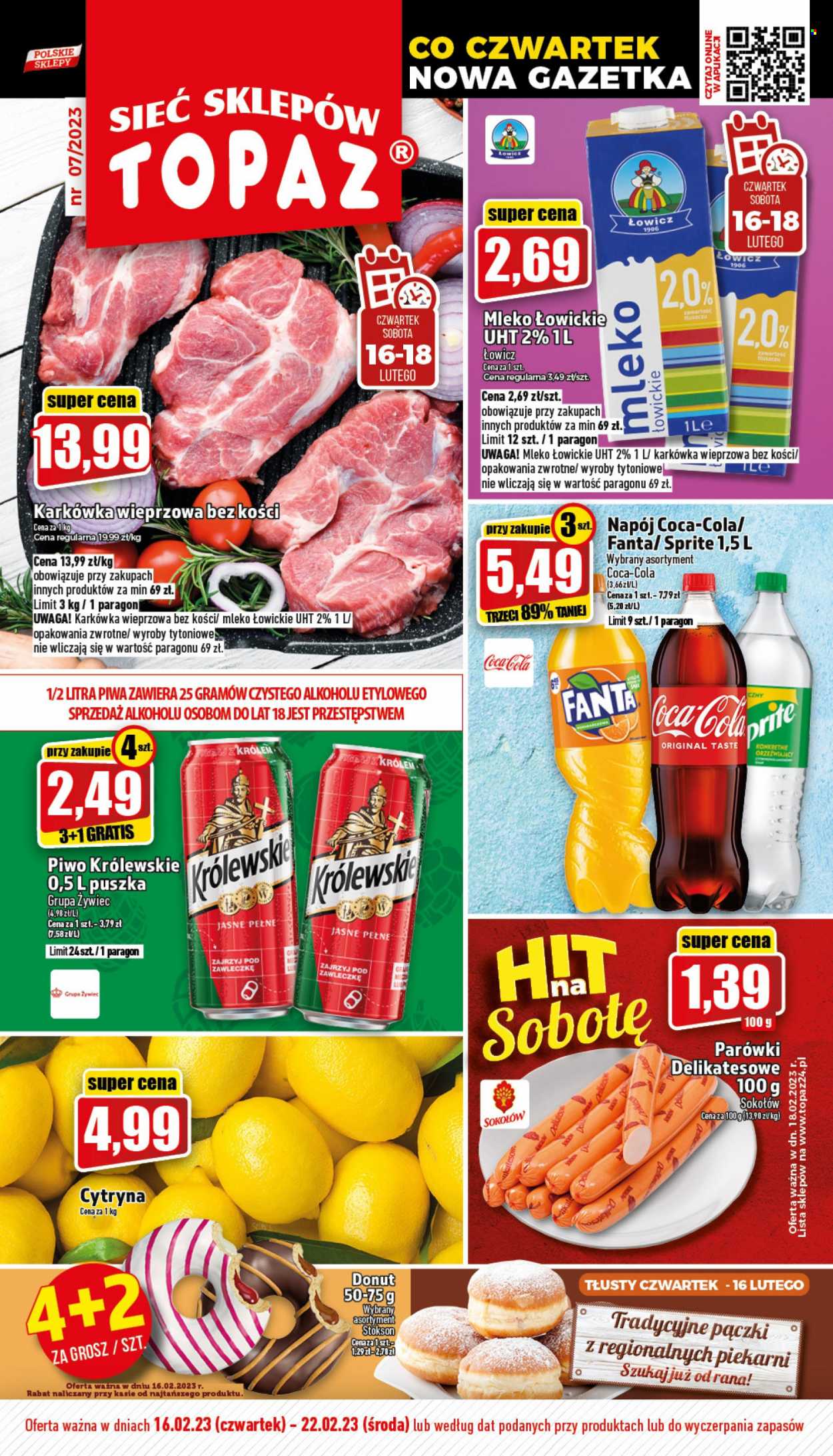 Gazetka Topaz - 16.02.2023 - 22.02.2023. Strona 1