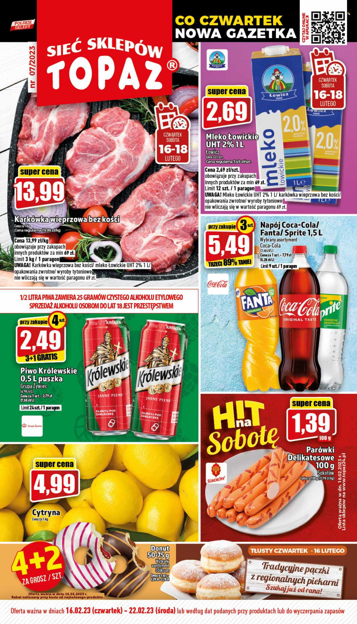 Gazetka Topaz - 16.02.2023 - 22.02.2023. Strona 1