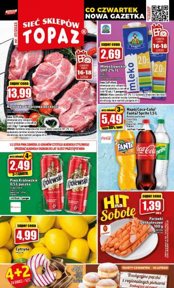 Gazetka Topaz - 16.02.2023 - 22.02.2023.