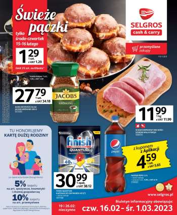 Gazetka Selgros - 16.02.2023 - 1.03.2023.