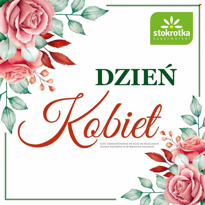 Gazetka Stokrotka Supermarket - 23.02.2023 - 8.03.2023. Strona 1