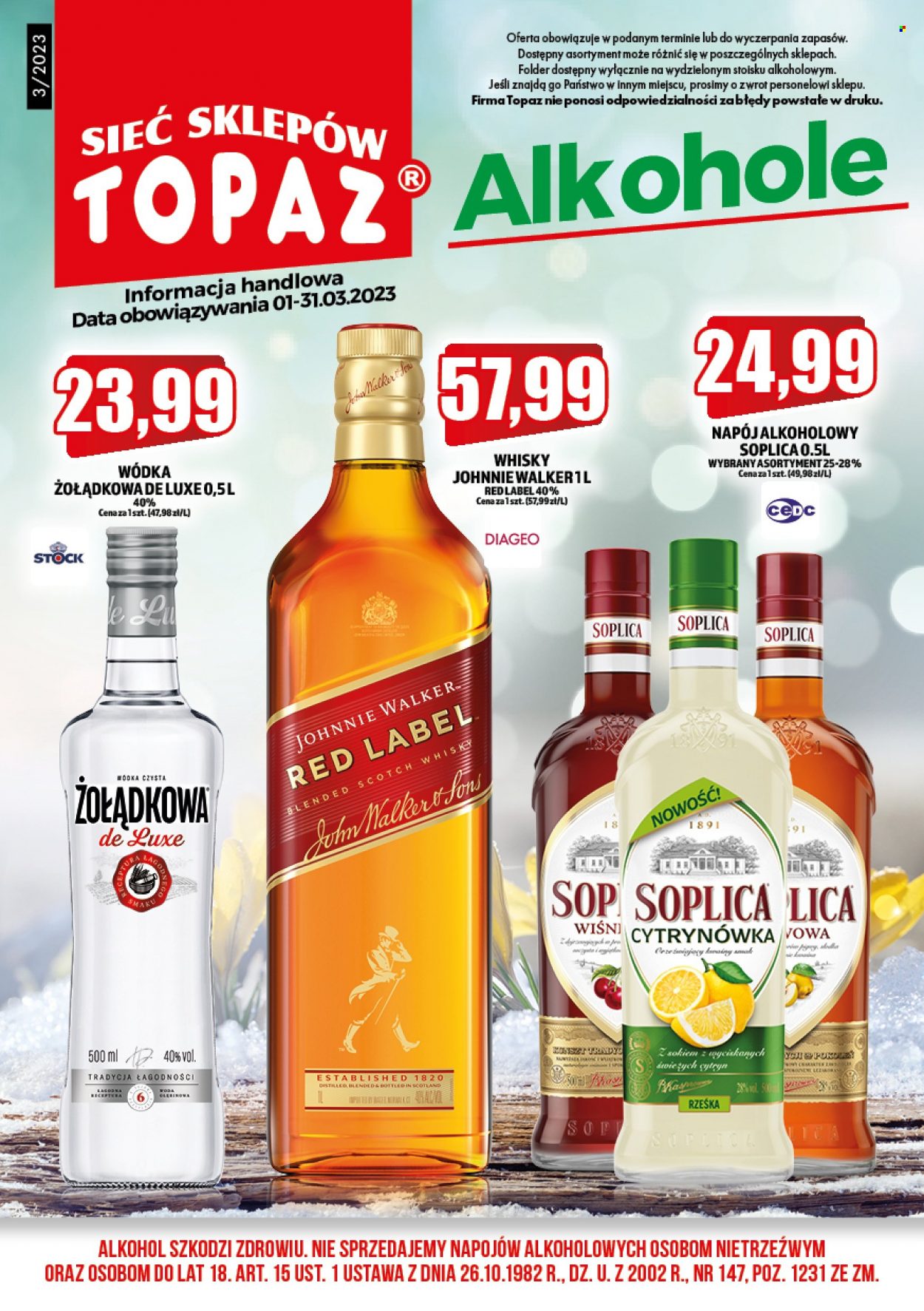Gazetka Topaz - 1.03.2023 - 31.03.2023. Strona 1