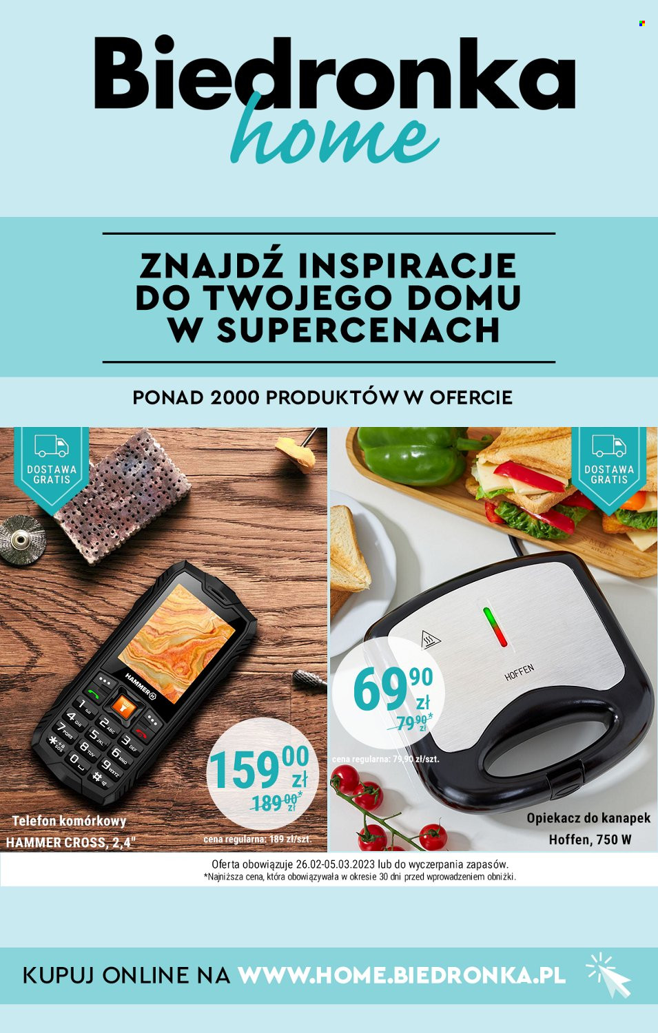 Gazetka Biedronka - 26.02.2023 - 5.03.2023. Strona 1