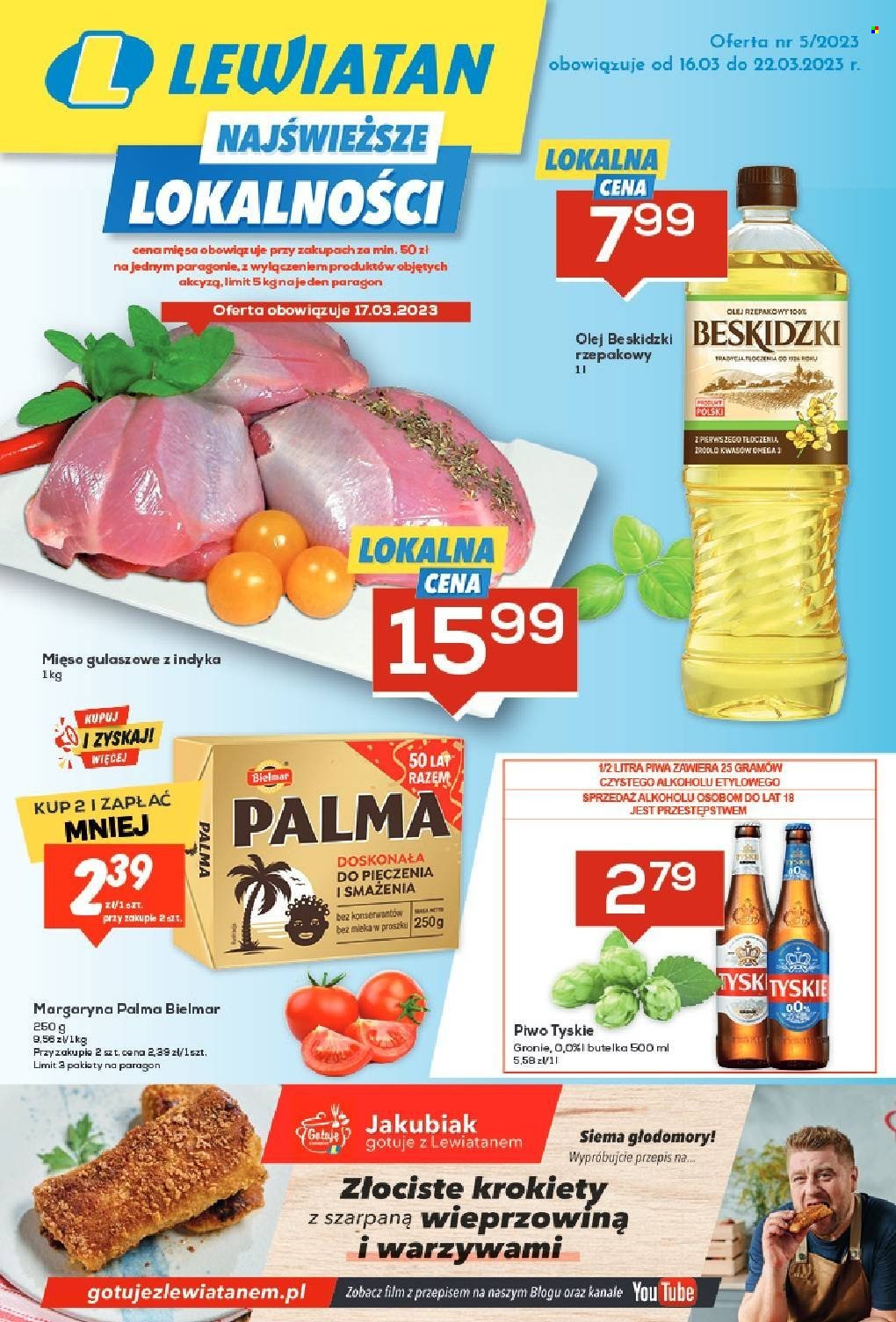 Gazetka Lewiatan - 16.03.2023 - 22.03.2023. Strona 1