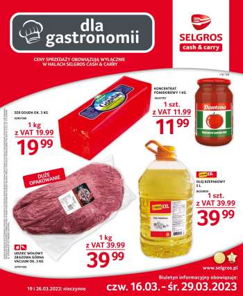 Gazetka Selgros - 16.03.2023 - 29.03.2023.