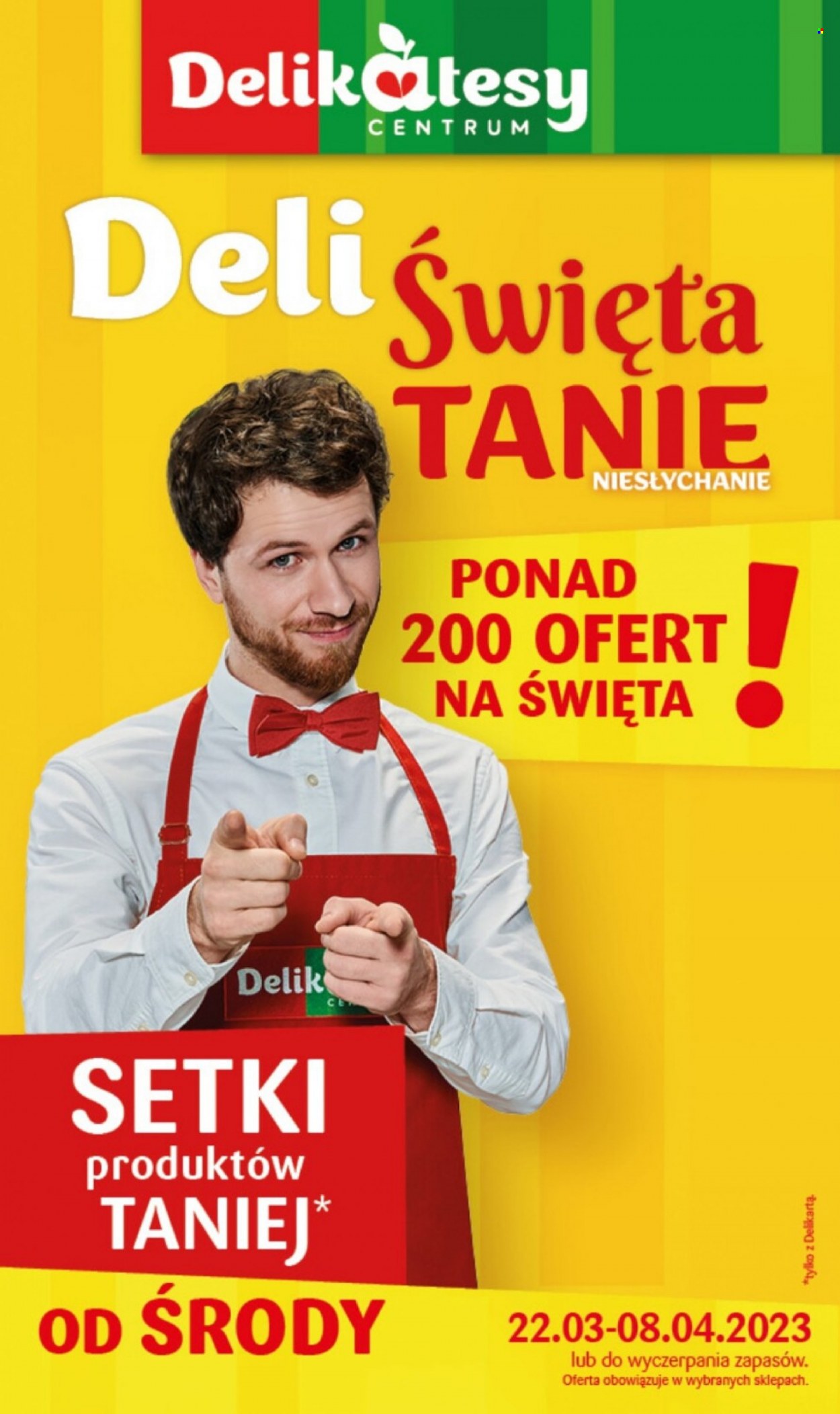 Gazetka Delikatesy Centrum - 22.03.2023 - 8.04.2023. Strona 1