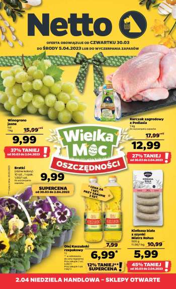 Gazetka Netto - 30.03.2023 - 5.04.2023.