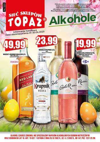 Gazetka Topaz - 1.04.2023 - 30.04.2023.