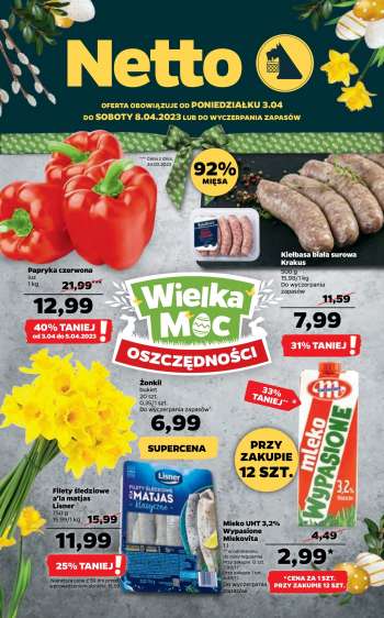Gazetka Netto - 3.04.2023 - 8.04.2023.
