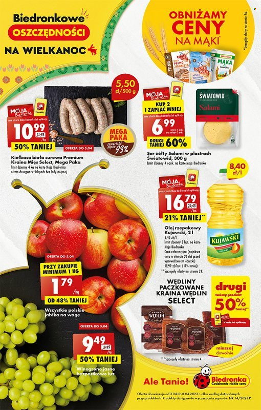 Gazetka Biedronka - 3.04.2023 - 8.04.2023. Strona 1