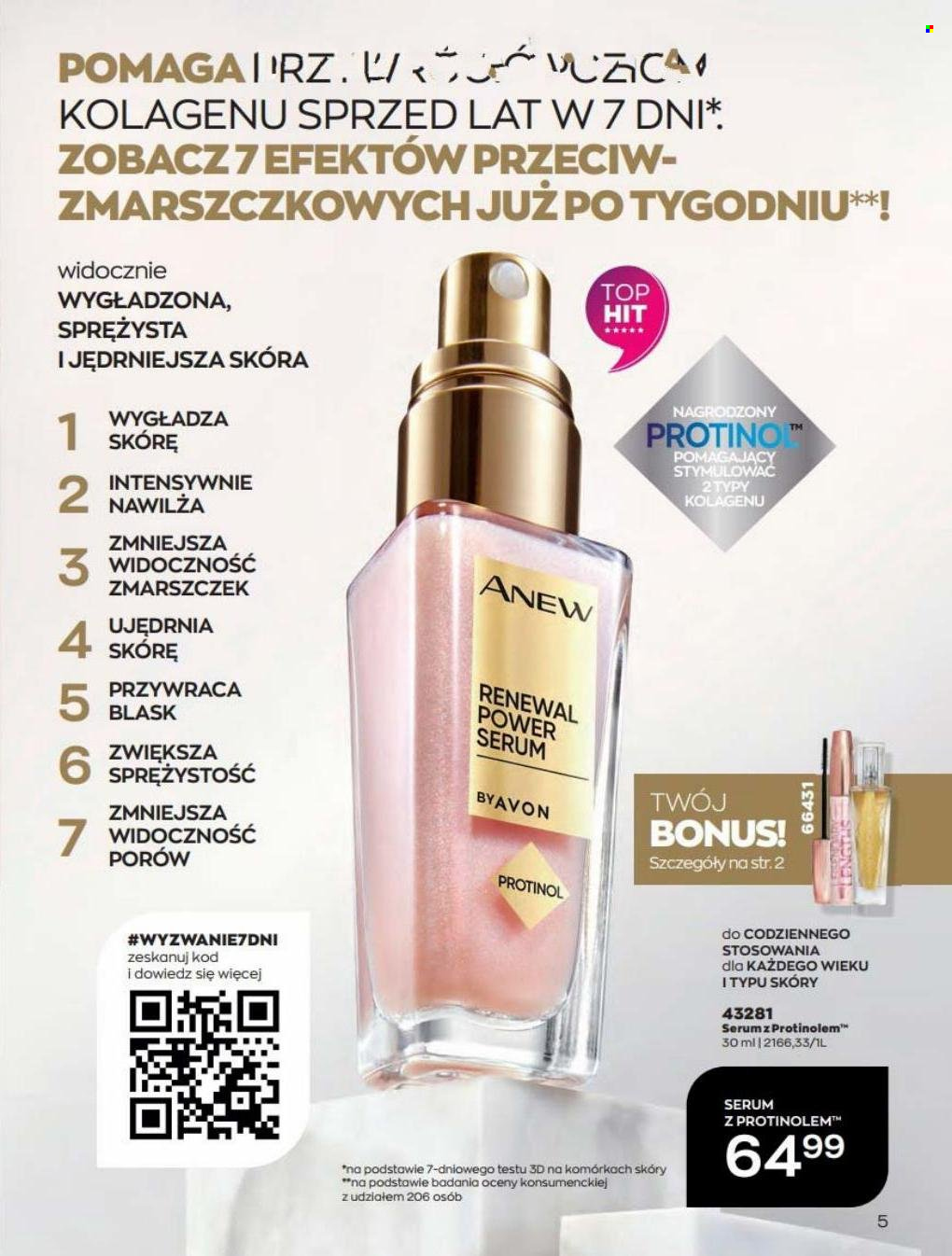 Gazetka Avon - 1.05.2023 - 31.05.2023 - Produkty w akcji - serum, Anew, top. Strona 5.