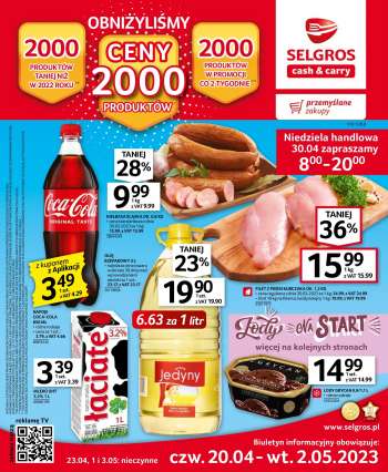 Gazetka Selgros - 20.04.2023 - 2.05.2023.