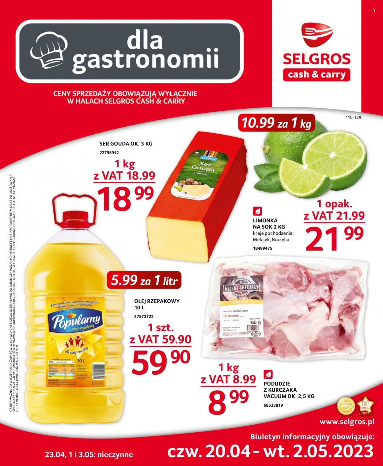 Gazetka Selgros - 20.04.2023 - 2.05.2023. Strona 1