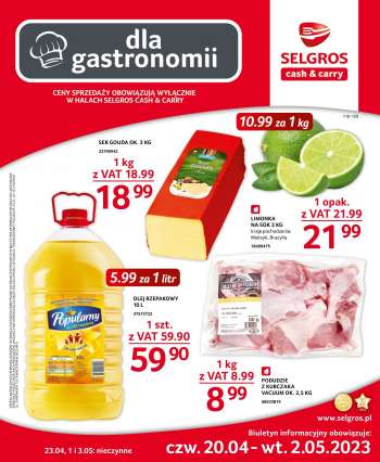 Gazetka Selgros - 20.04.2023 - 2.05.2023.