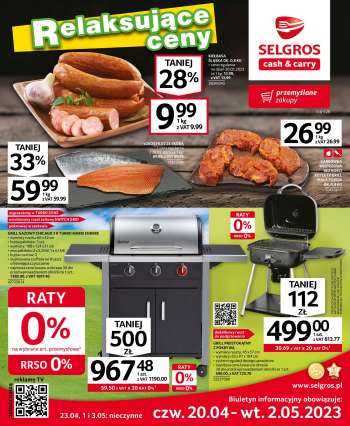 Gazetka Selgros - 20.04.2023 - 2.05.2023.