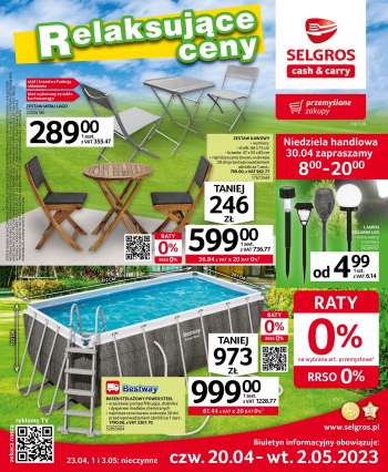 Gazetka Selgros - 20.04.2023 - 2.05.2023.