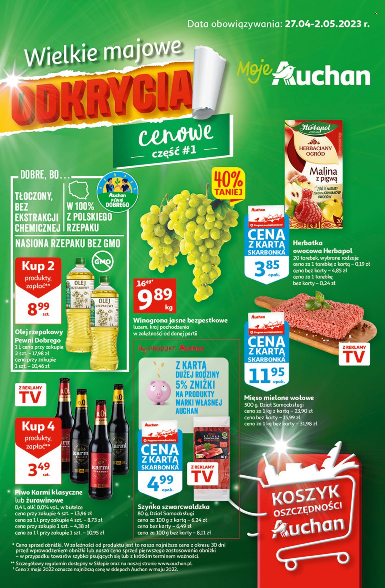 Gazetka Auchan - 27.04.2023 - 2.05.2023. Strona 1