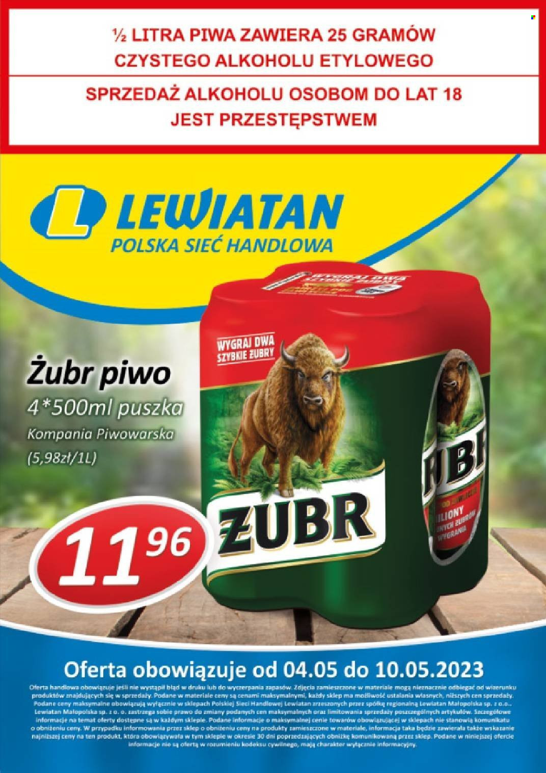 Gazetka Lewiatan - 4.05.2023 - 10.05.2023. Strona 1