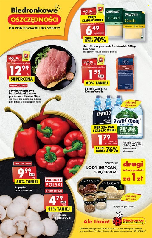 Gazetka Biedronka - 15.05.2023 - 20.05.2023. Strona 1