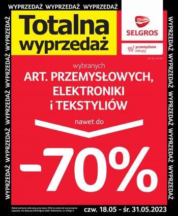 Gazetka Selgros - 18.05.2023 - 31.05.2023.