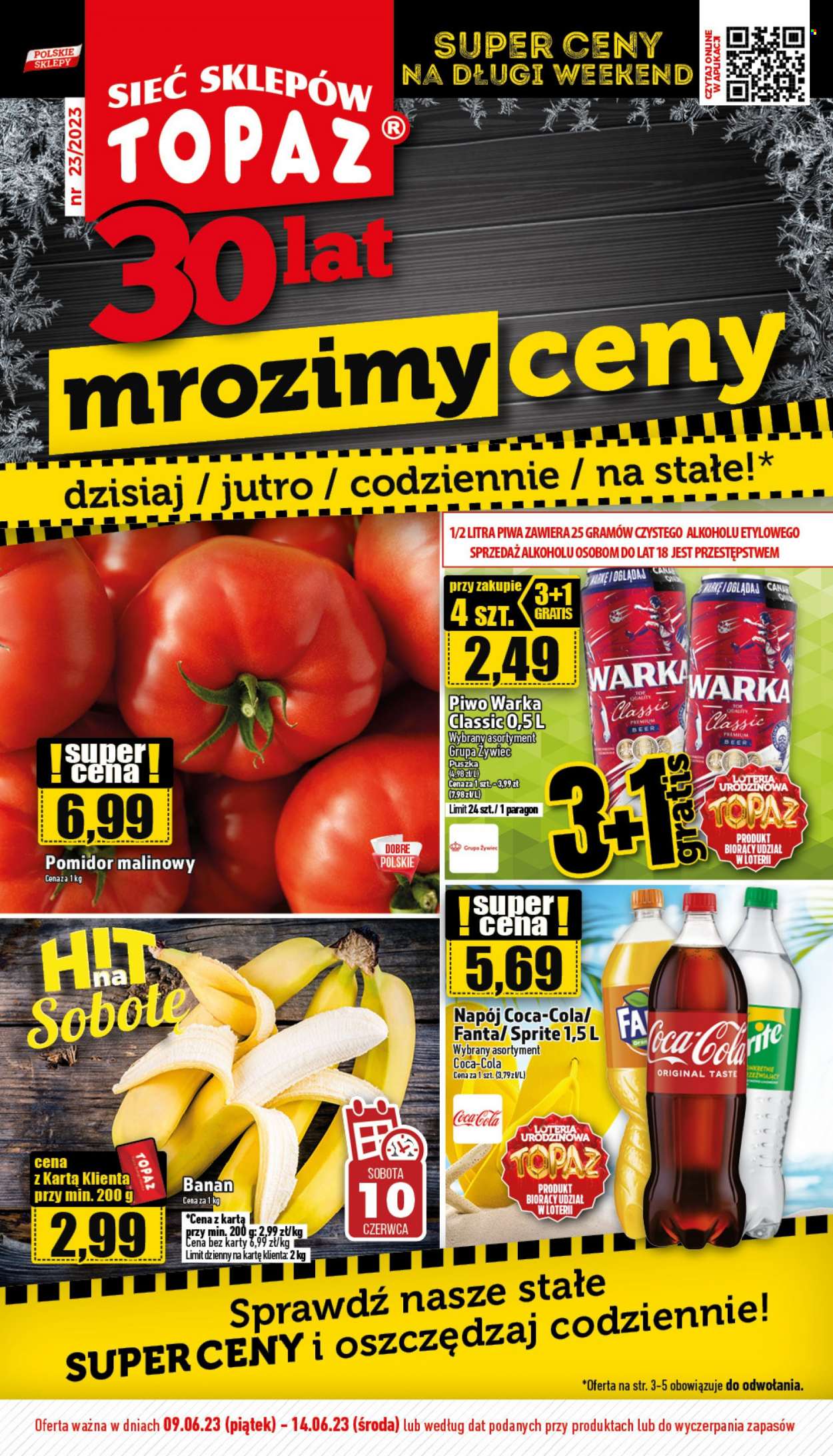 Gazetka Topaz - 9.06.2023 - 14.06.2023. Strona 1
