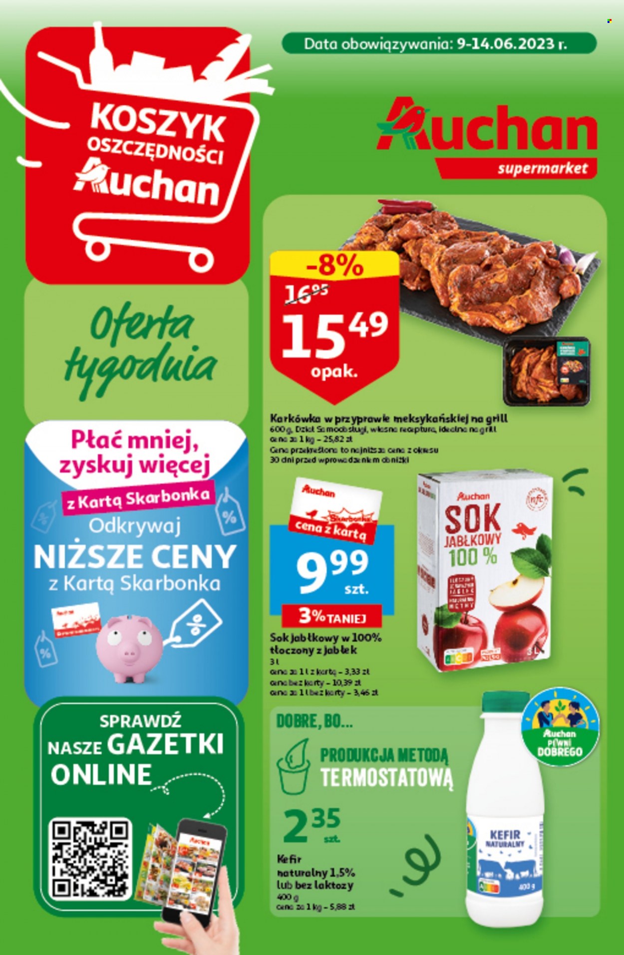 Gazetka Auchan - 9.06.2023 - 14.06.2023. Strona 1