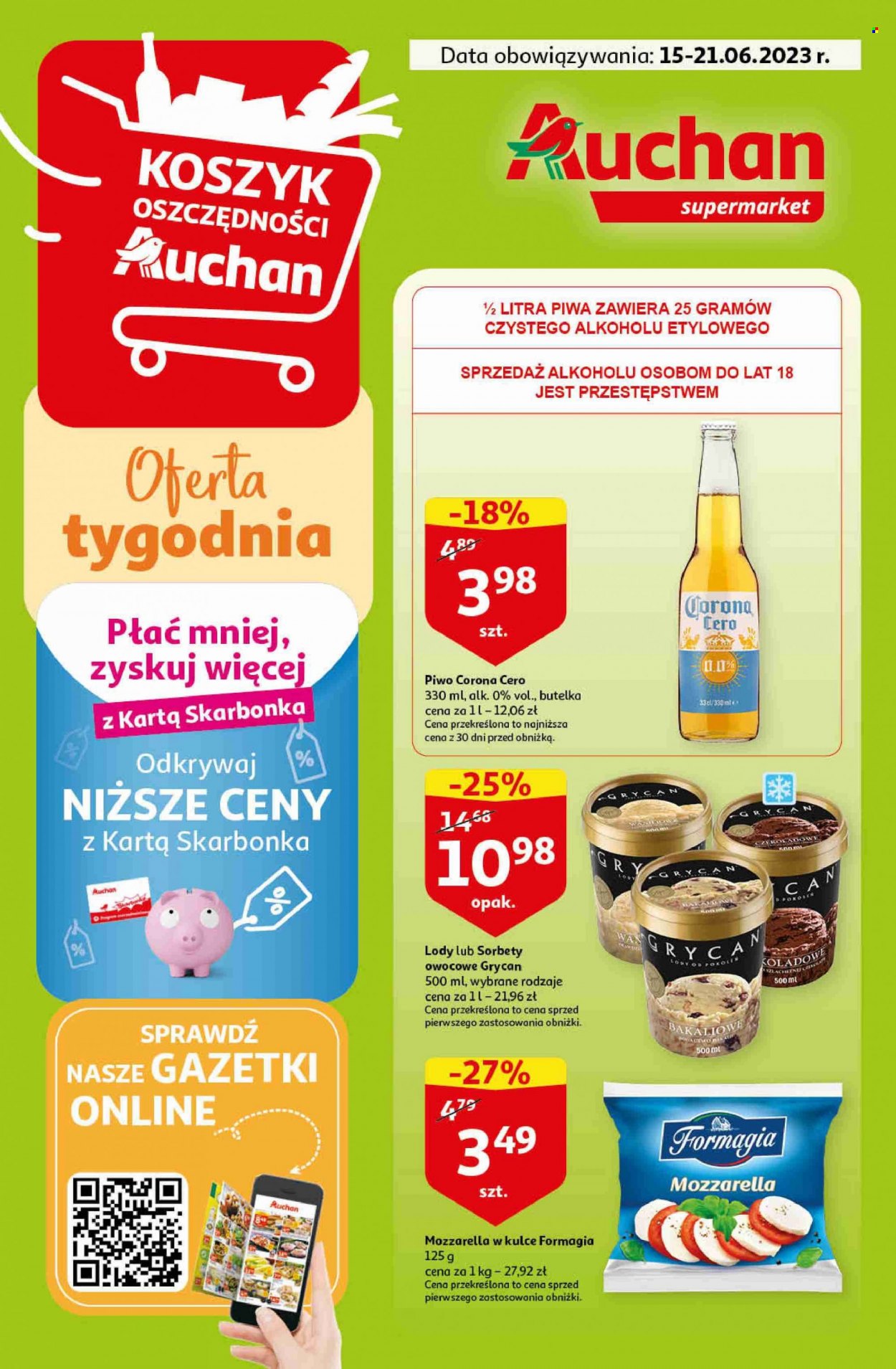 Gazetka Auchan - 15.06.2023 - 21.06.2023. Strona 1