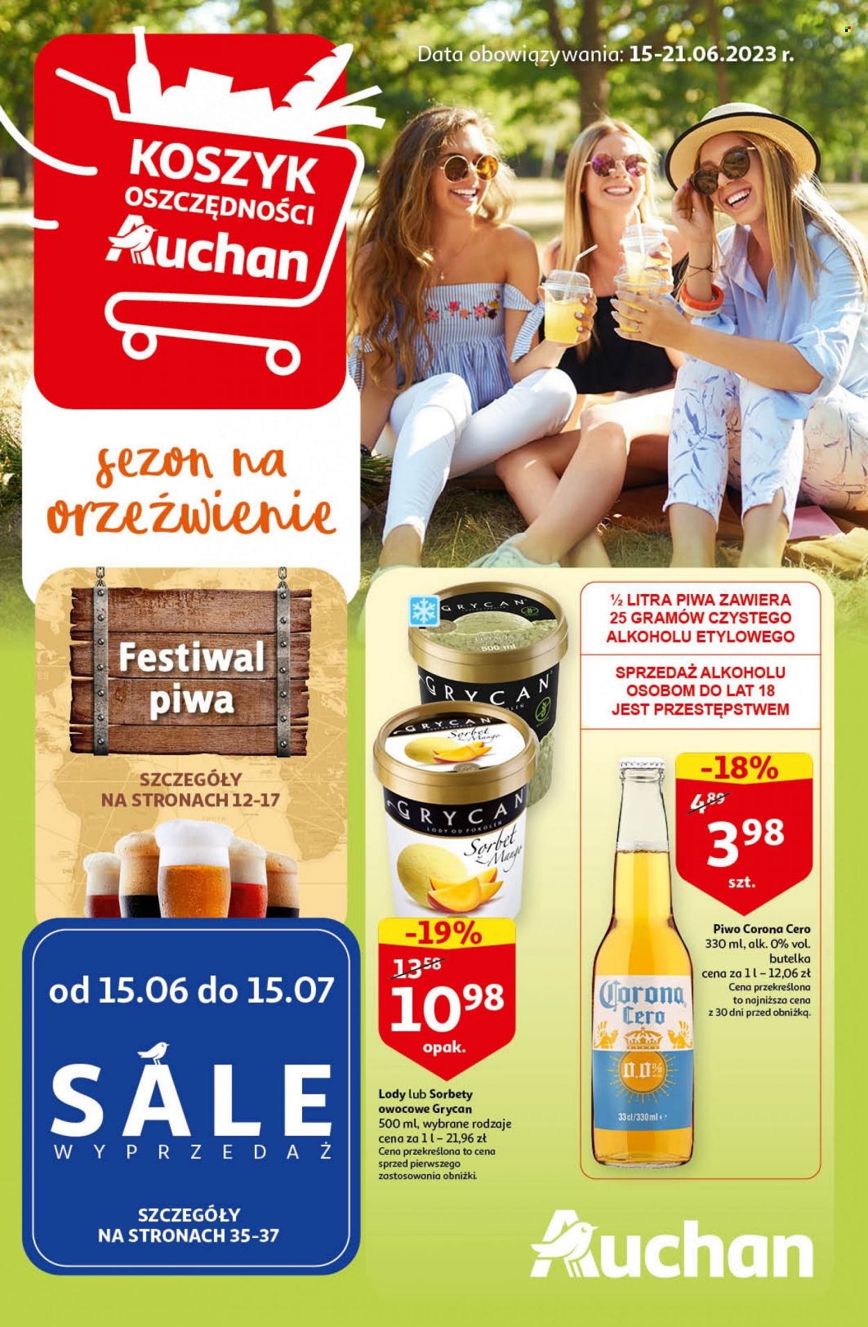 Gazetka Auchan - 15.06.2023 - 21.06.2023. Strona 1