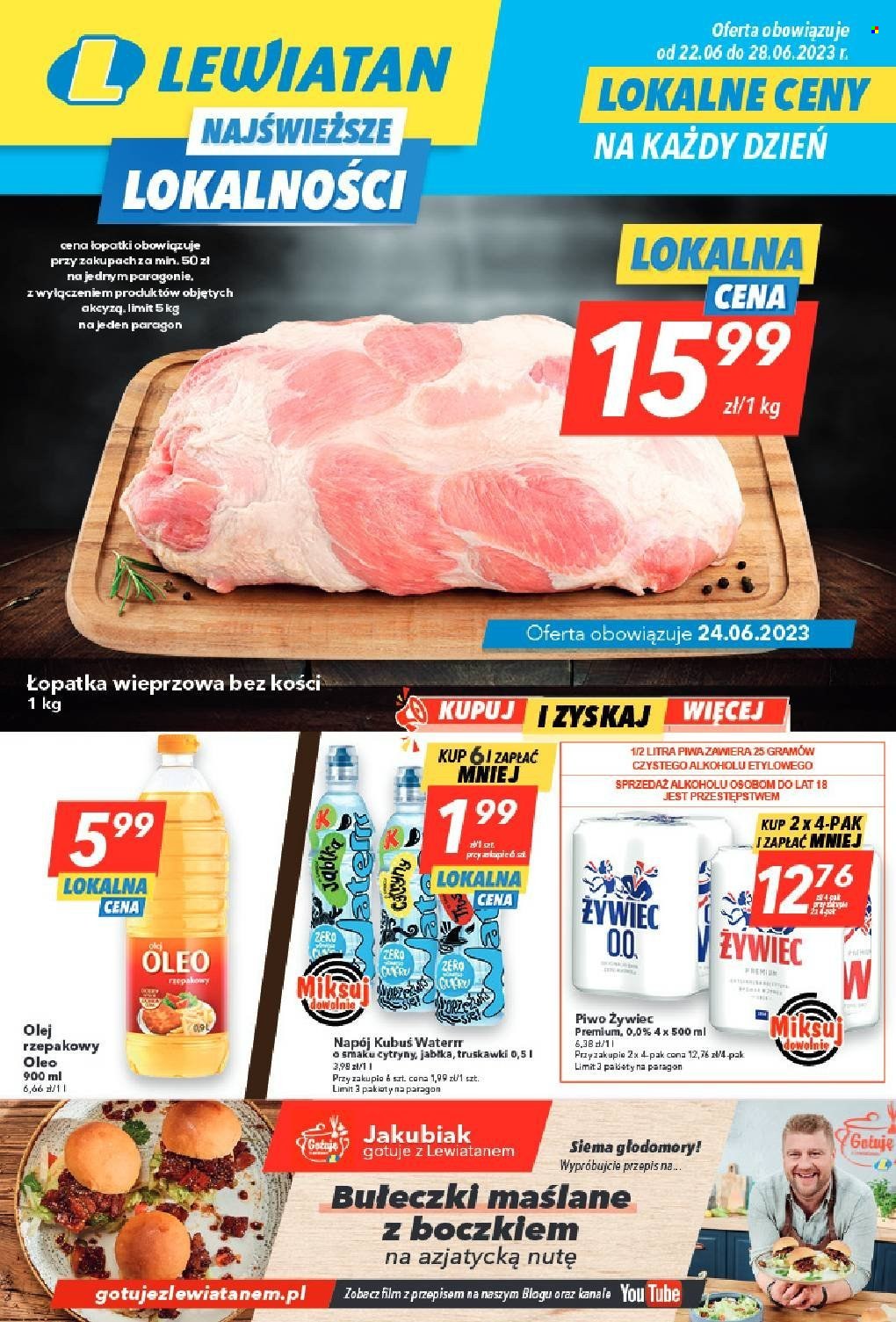 Gazetka Lewiatan - 22.06.2023 - 28.06.2023. Strona 1