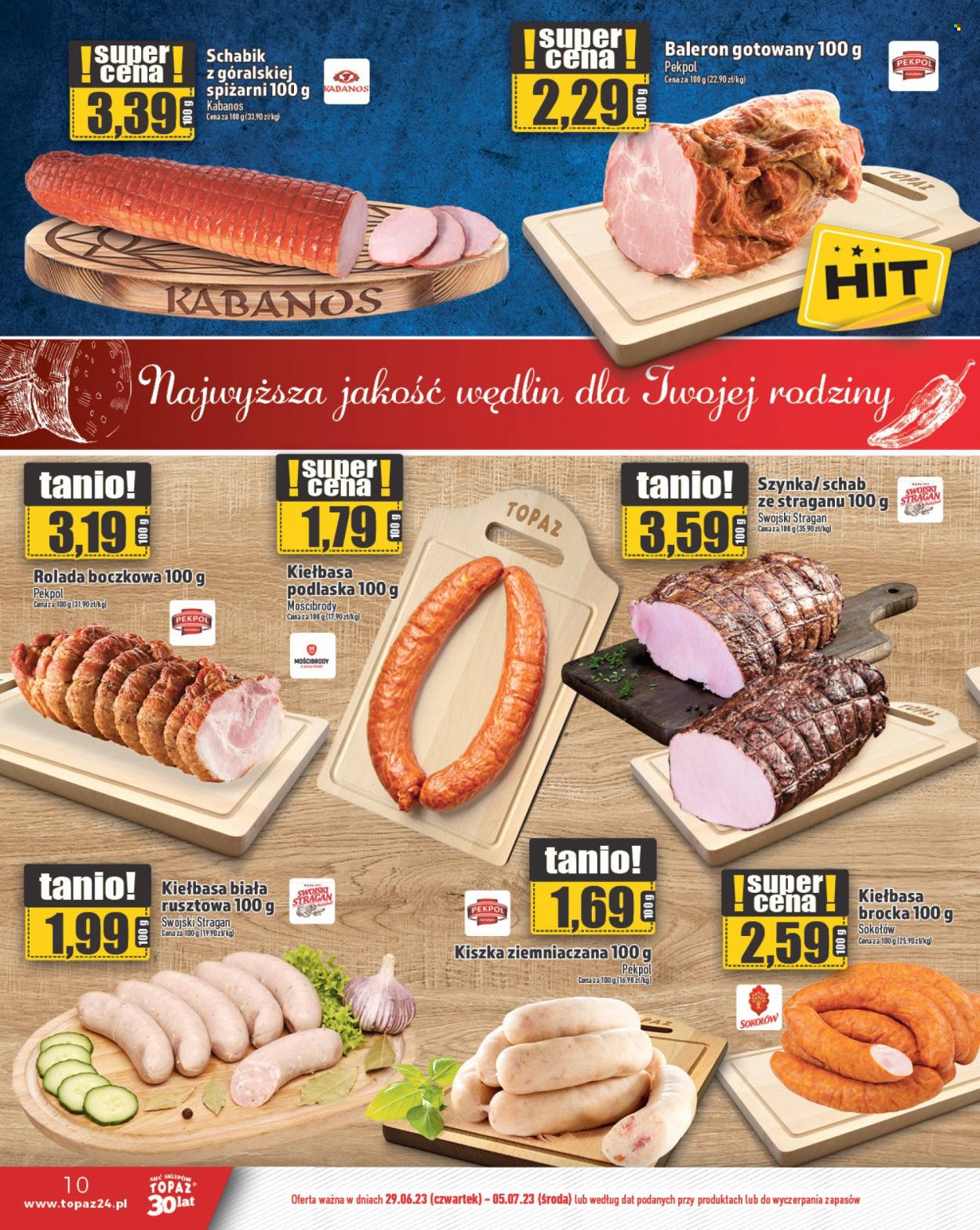 Gazetka Topaz - 29.06.2023 - 5.07.2023. Strona 10