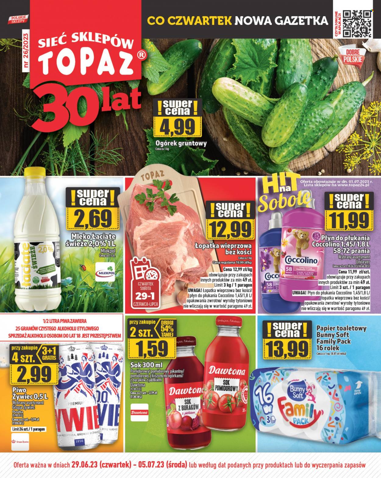 Gazetka Topaz - 29.06.2023 - 5.07.2023. Strona 1