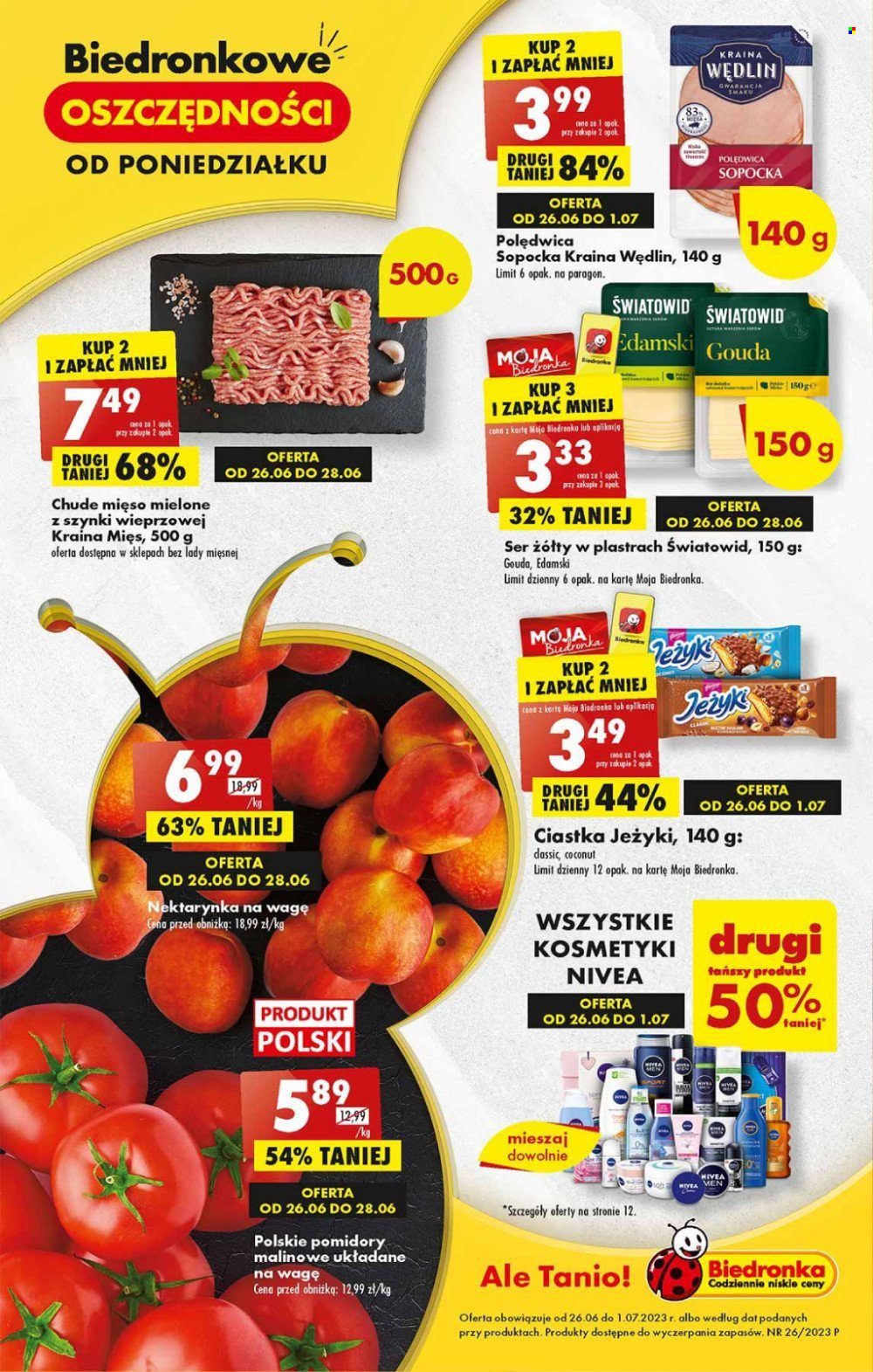 Gazetka Biedronka - 26.06.2023 - 1.07.2023. Strona 1