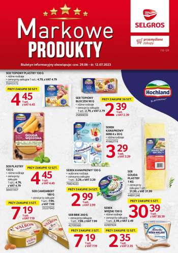 Gazetka Selgros - 29.06.2023 - 12.07.2023.